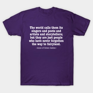 Fairyland - Anne of Green Gables - Version 2 T-Shirt